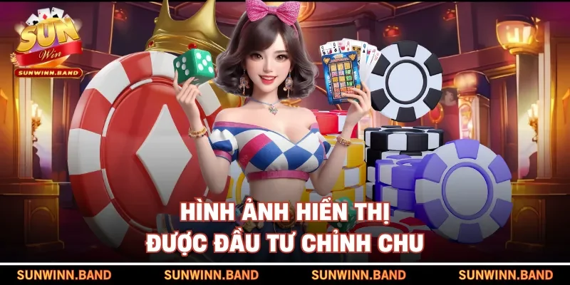 Hình ảnh hiển thị được đầu tư chỉnh chu