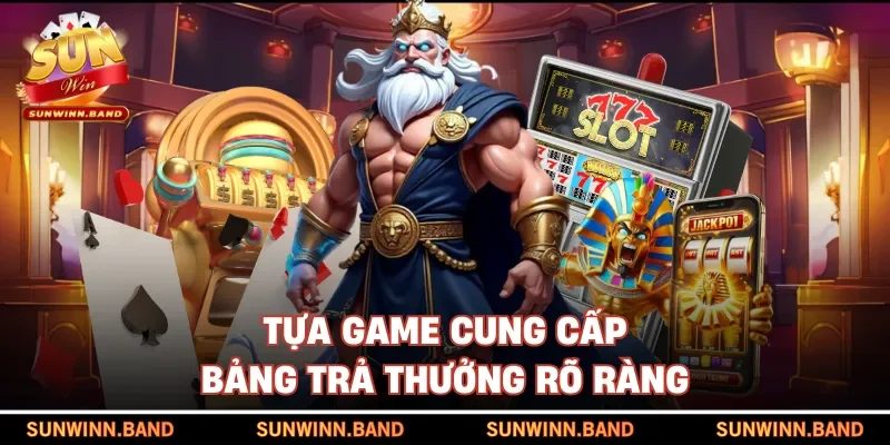 Tựa game cung cấp bảng trả thưởng rõ ràng